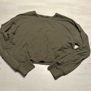Lululemon Muscle Love Long Sleeve olive green